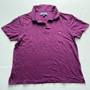 Vilebrequin Linen Pyramid Polo Shirt S Johnny Collar James Bond Embroidered Logo